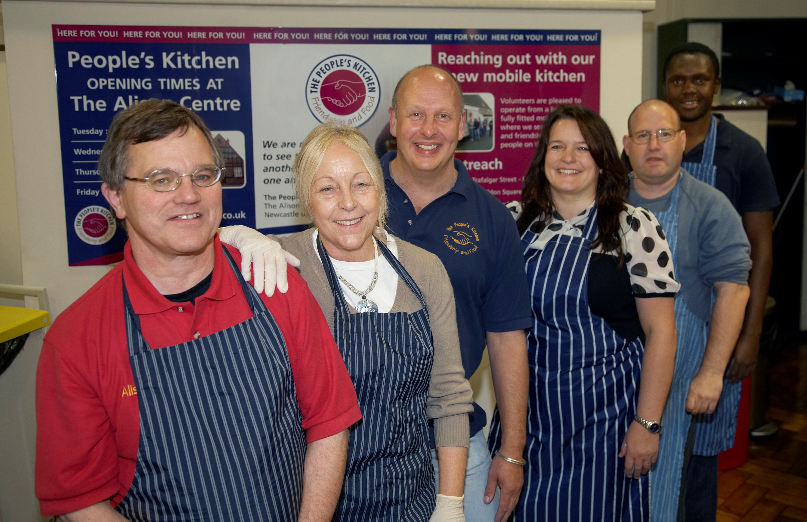 Some of the Volunteers at the Kitchen