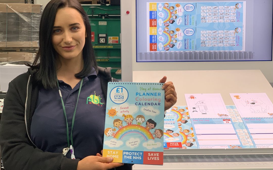 Stay at Home Colouring Book Helps NHS