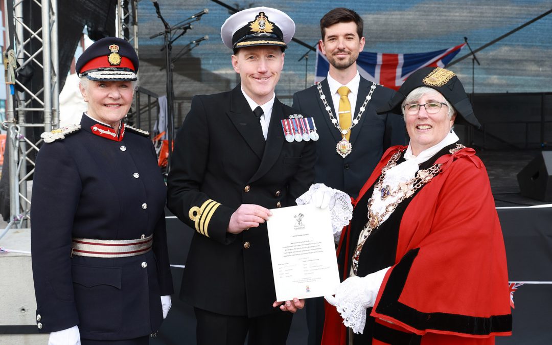 Blyth Town Council Signs Armed Forces Covenant at VE Day Commemoration