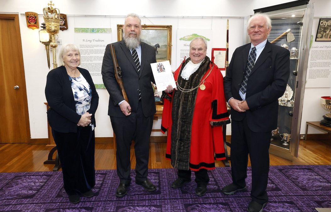 Descendant of King John Becomes Freeman of Newcastle